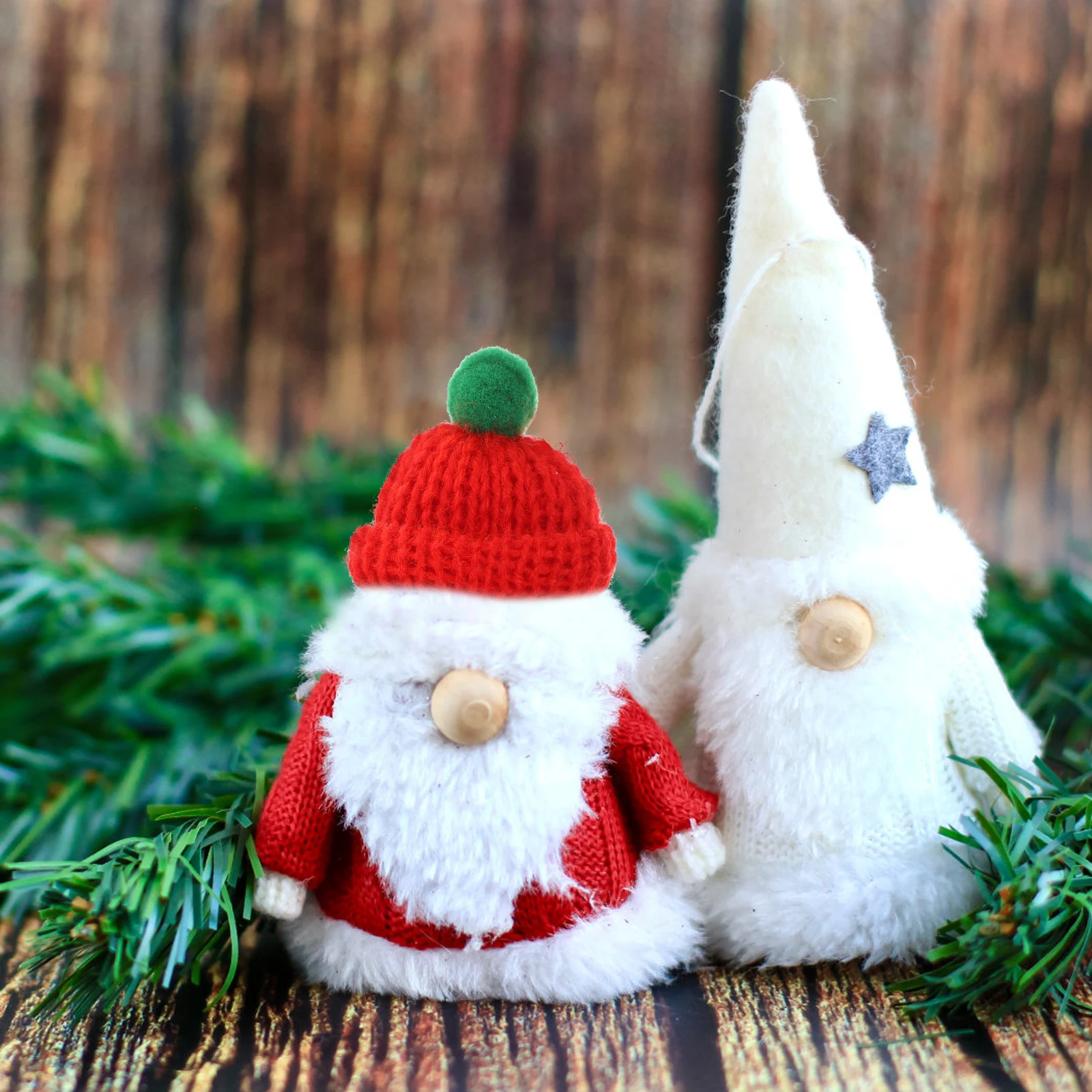 

20 Pcs Mini Santa Hat Bulk Claus Knit Christmas Decorations Baby Knitting Hats Wool for Kids Child Arts and Crafts