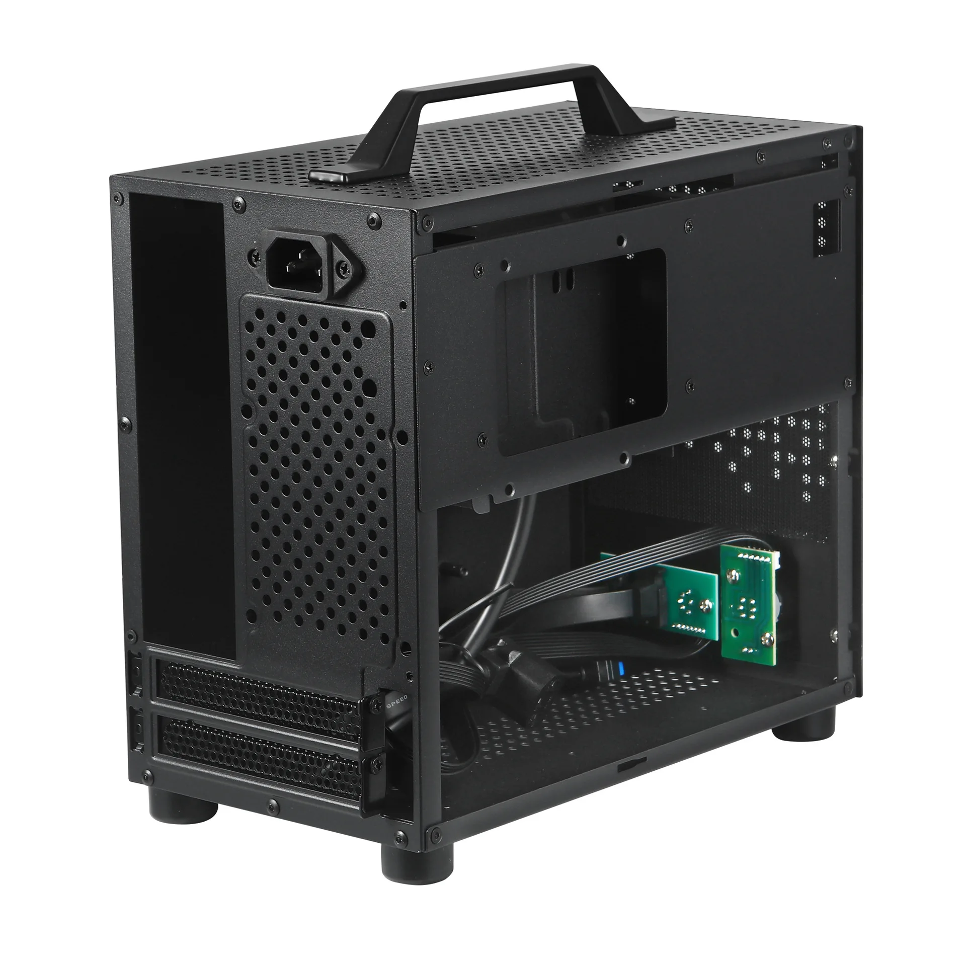Picture 5: SGCC Portable Desktop Computer Mini Case SFF Small Form Factor Mini-ITX Computer Case