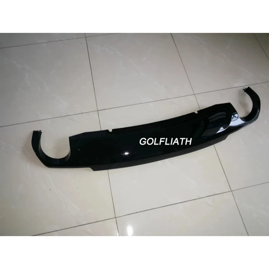 Sport Style Black PP Rear Bumper Diffuser Lip For VW Scirocco R 2009-2014 Non Standard Dual Exhaust One Out