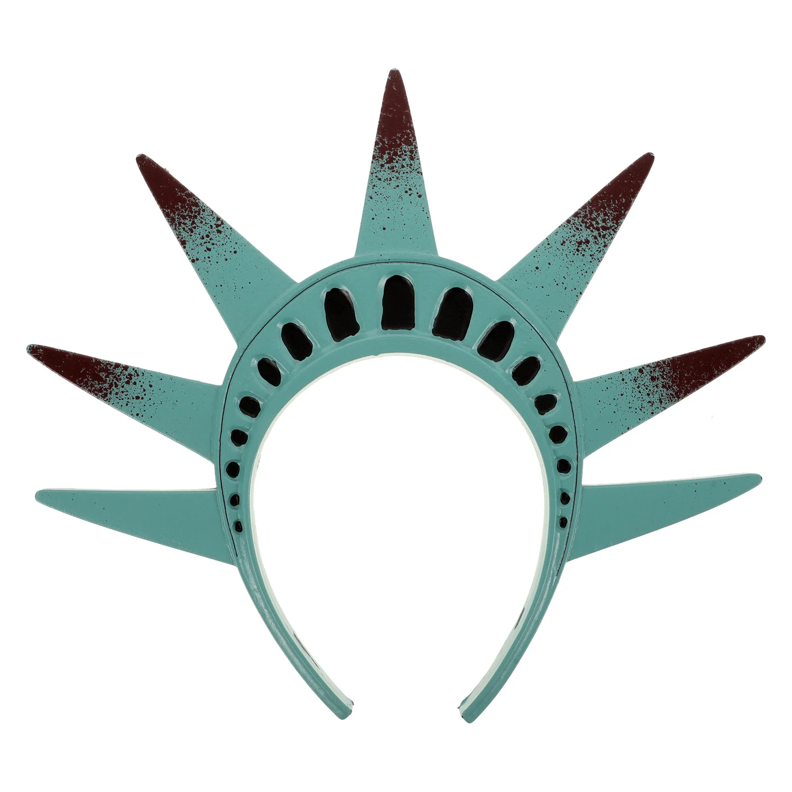 Goddess Headband Statue of Liberty Headpiece Torch Adult Costume Crown Hats Pu Decorations Miss