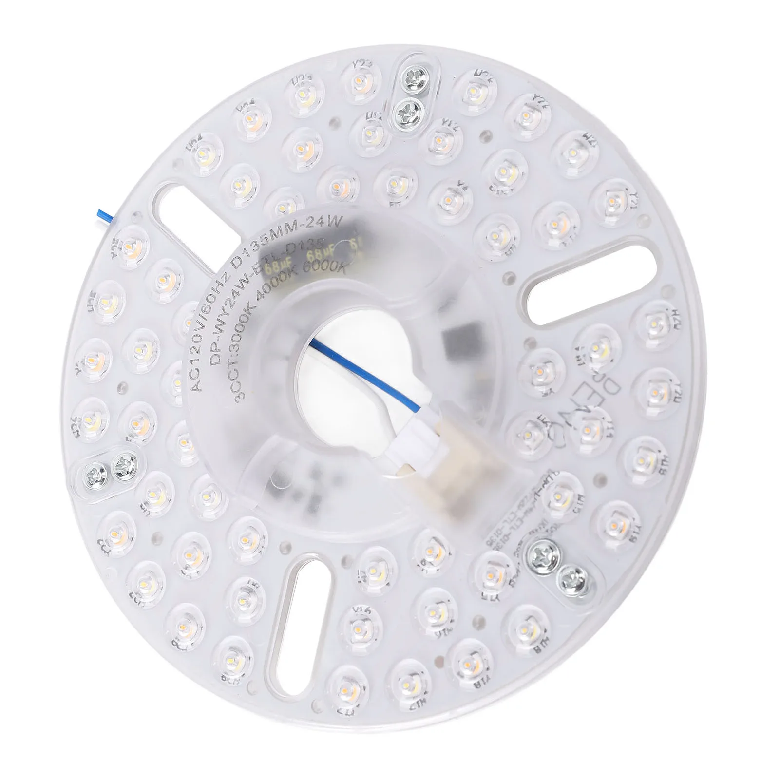 Ceiling Fan Light Retrofit Light Magnetic Ceiling Fan LED Light Replacement Dimmable 5.3 Inch 3CCT 3000K 4000K 6000K for Home