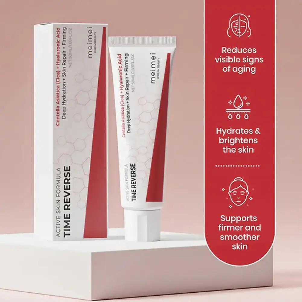Centella Asiatica Face Cream Soothing Calming Gentle Rejuvenate Hydrating Moisturizer for Sensitive Redness Skin Care Daily Use