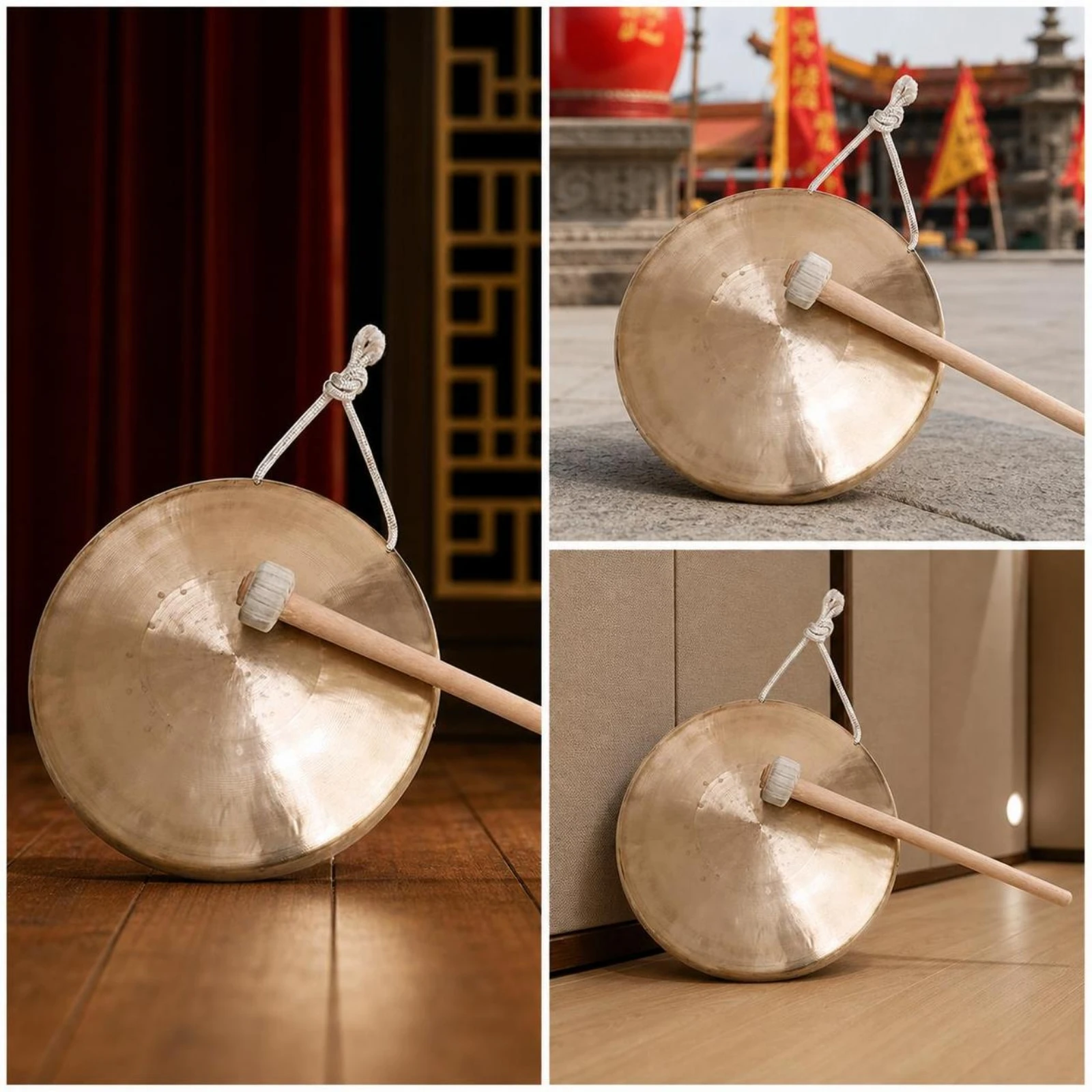 copper-gong-traditional-gong-percussion-instrument-polished-brass-for-performers-stage-rehearsal