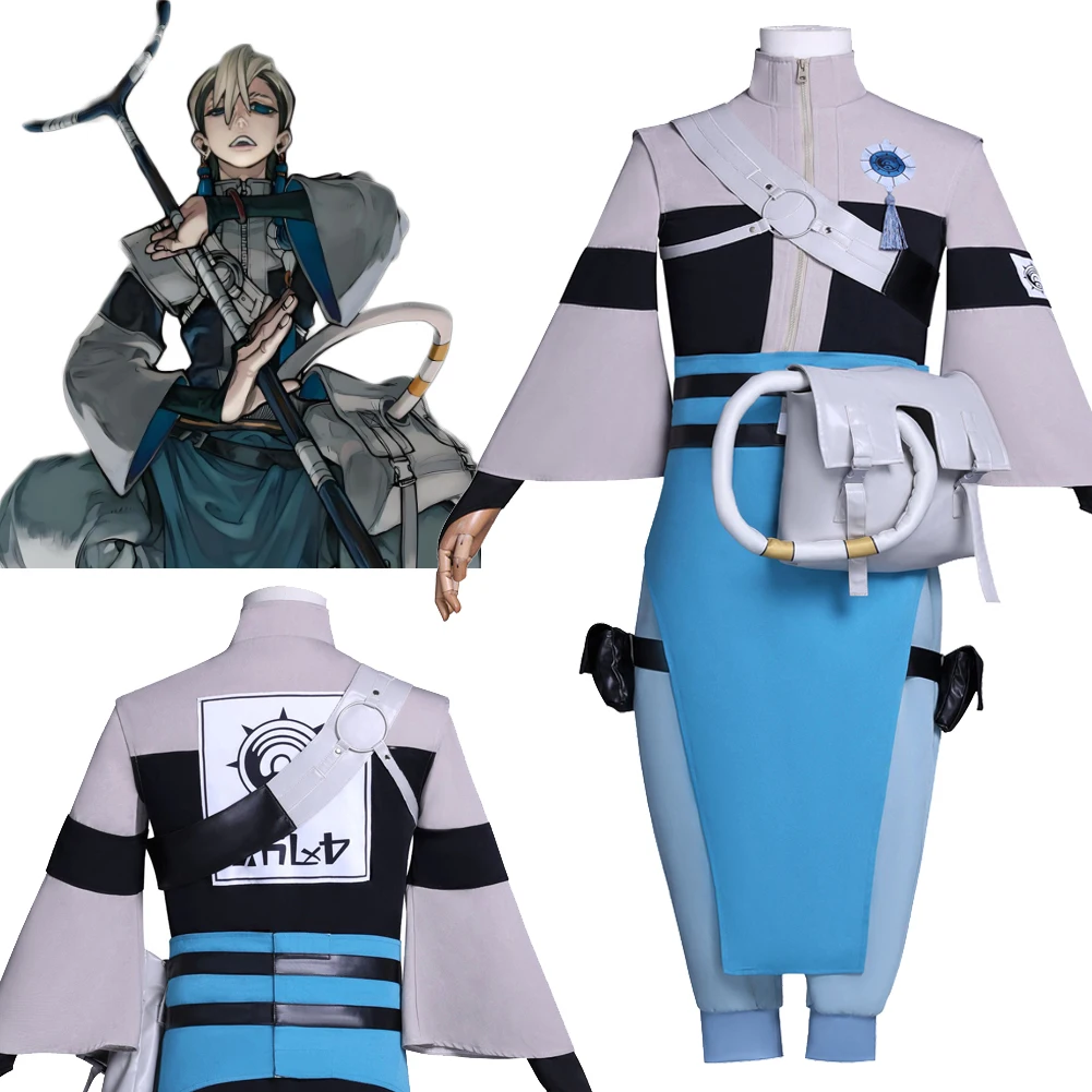 

Zanka аниме Gachi A Kuta косплей костюм серый синий одежда аксессуары униформа одежда наряды Хэллоуин карнавал вечерние