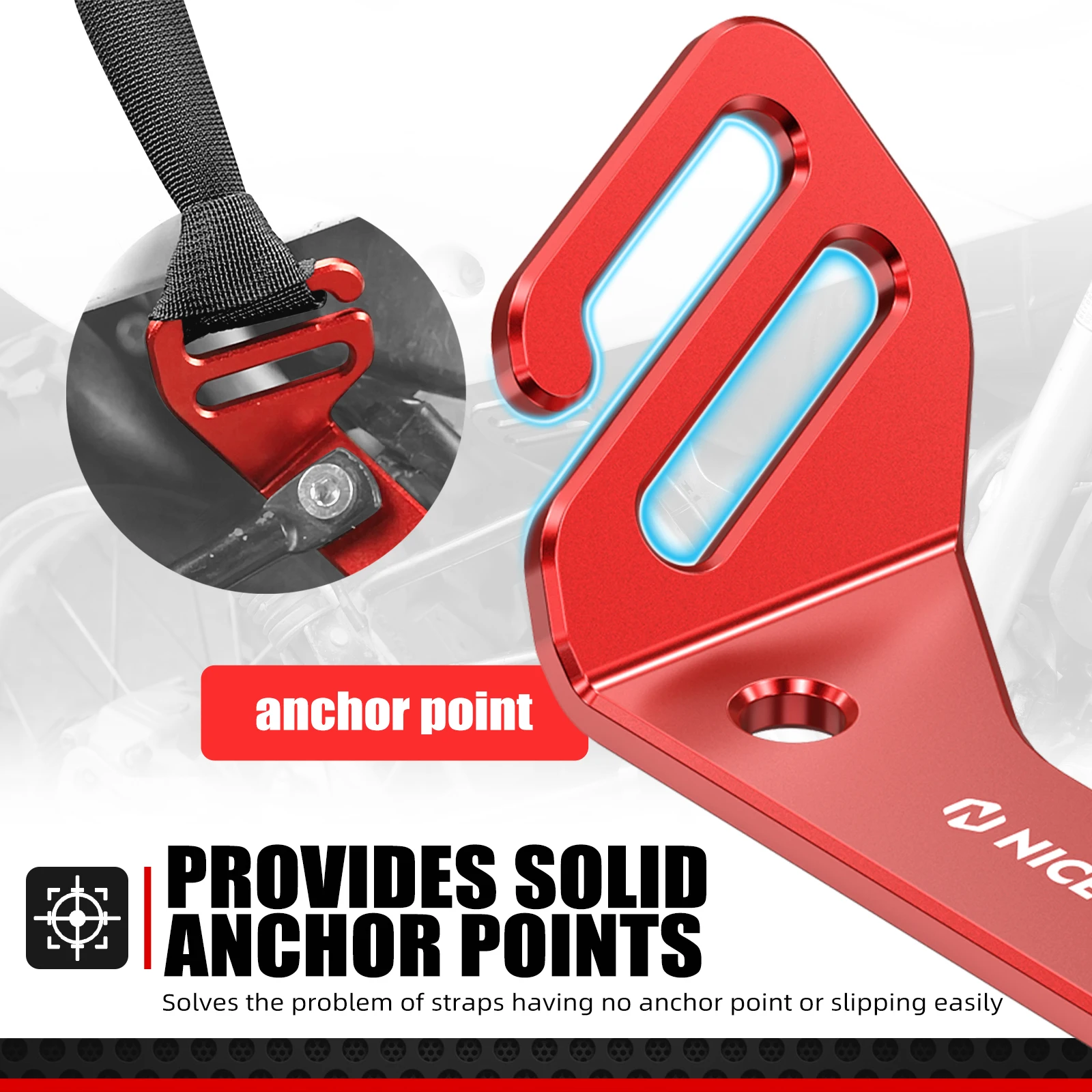 NICECNC для Honda XR650L XR 650L XR 650 L 1993-2025 2024, крепежный кронштейн для багажного ремня, алюминиевые аксессуары для мотоциклов