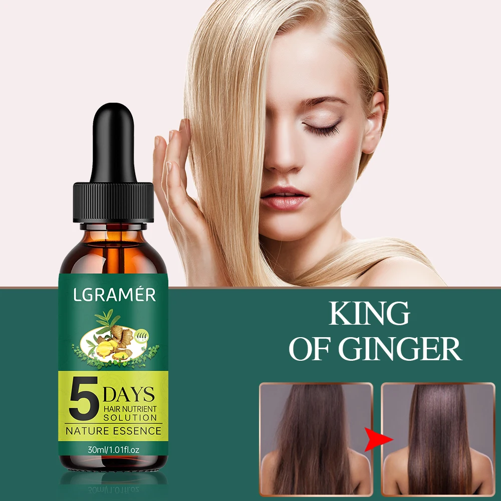 Ginger Natural Plant Hair Care Essential Oil Hair Growth Liquid Anti Hair Loss Nourish Scalp Dry Nourish Hair Treatment Product