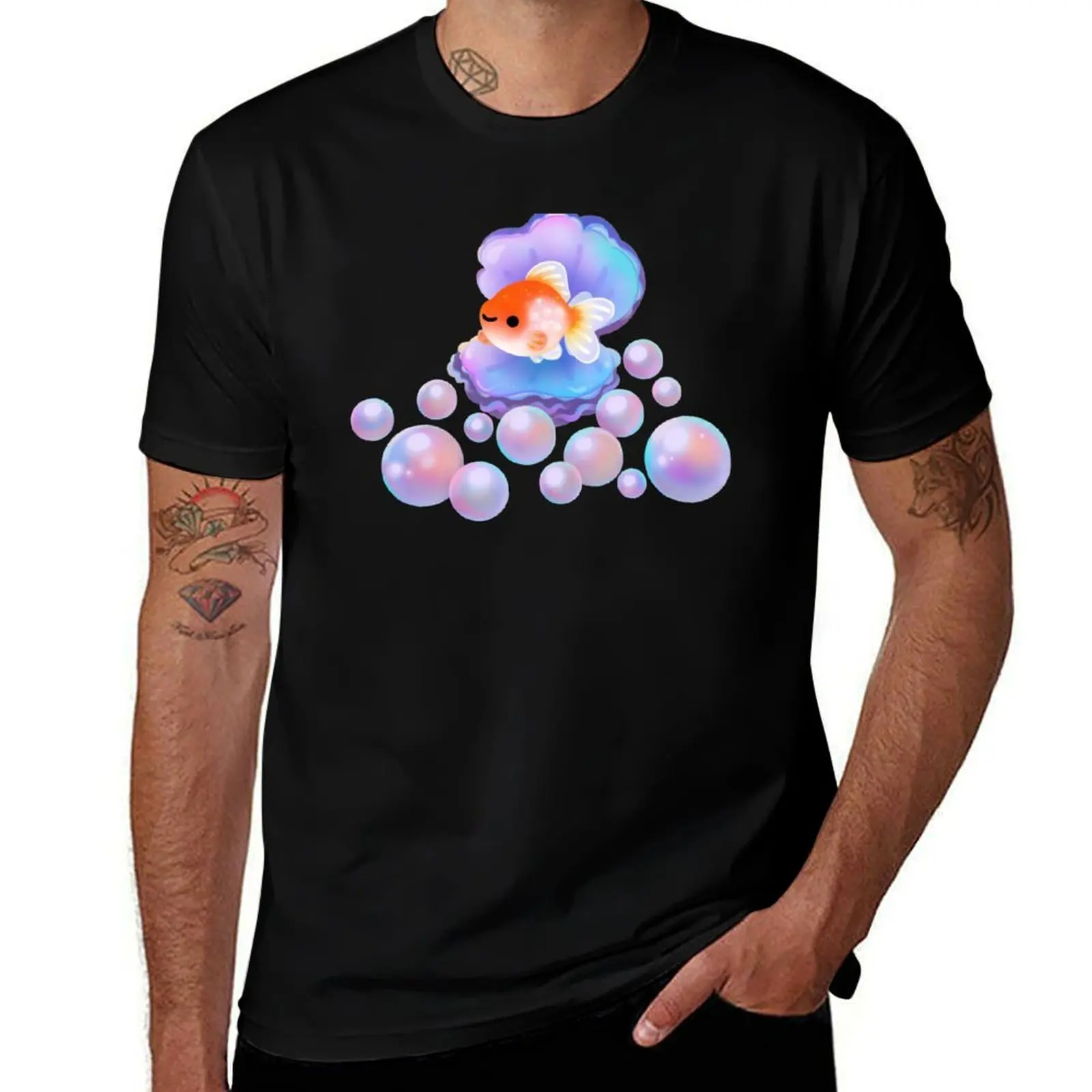 Pearlscale goldfish with pearls T-Shirt Work Outdoor Short Sleeve Tee