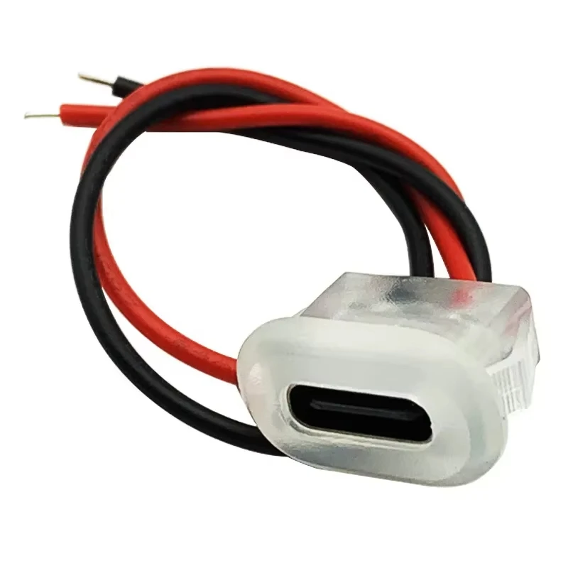 Wasserdichter USB-C-Buchsenstecker, Typ-C-Female-Connector, 2-poliger Schnellladeanschluss 3A, Stromverlängerungskabel, Crimp-Direktmontage, geeignet für Smartphones, Tablets, elektronische Geräte und industrielle Anwe – Detail 17