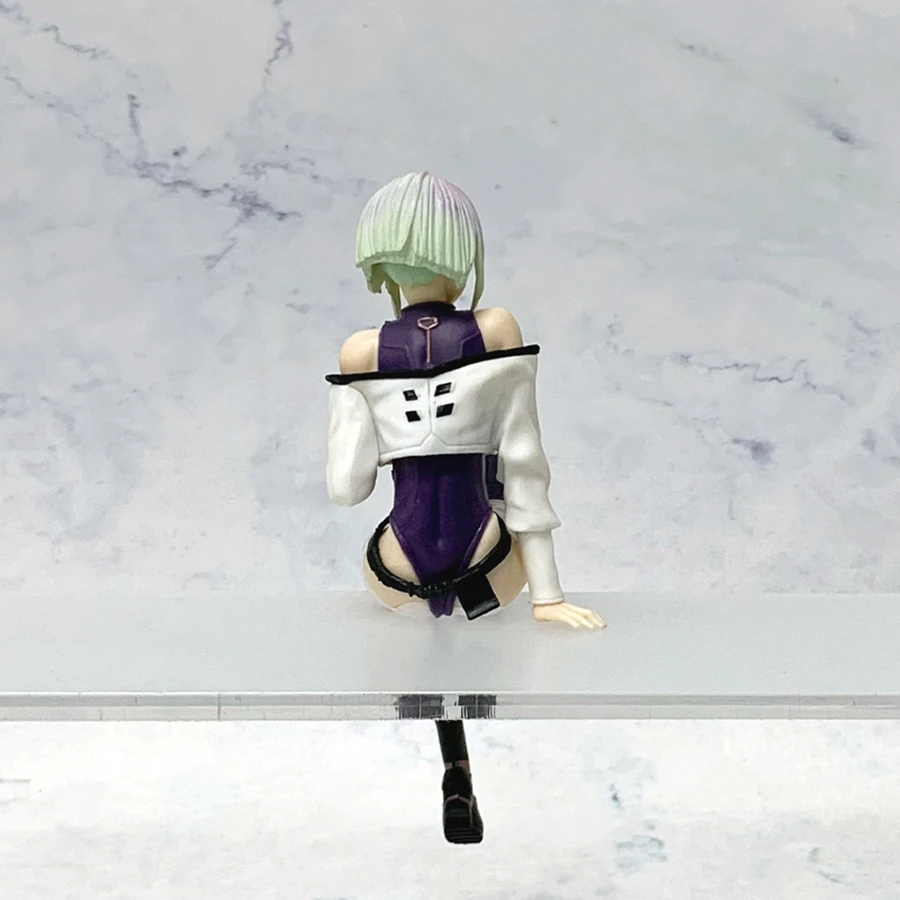 17cm Cyberpunk Edgerunners Anime Figure Super Hacker Lucy Action Figure Street Man David Figurine PVC Adult Collection Model Toy view 5