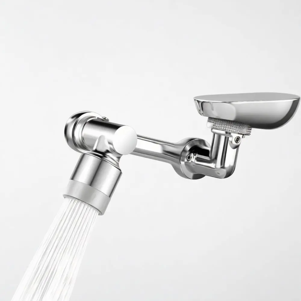 Universal Swivel Faucet Aerator 1080 Degree Robotic Arm Extender Splash Proof Nozzle Bathroom Water Saving Tap Head