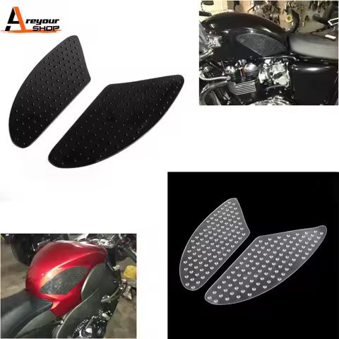 Tank Grip Traction Pad For Kawasaki Z1000 ZX6R Side Gas Knee Protection For Yamaha R1 R6 For Honda CBR600RR CBR1000RR