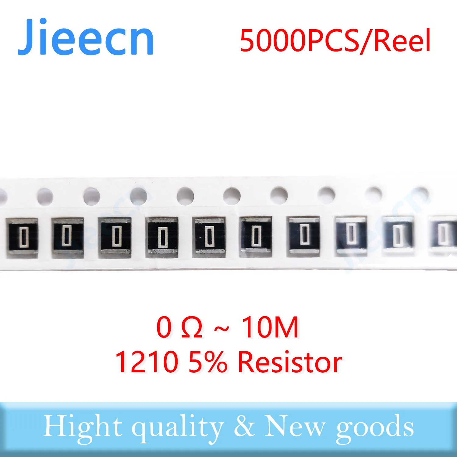 

Jieecn 5000pcs 1210 J 5% SMD Resistor 0R-10M 1/2W 0 1 10 100 150 220 330 ohm 1K 2.2K 4.7K 10K 100K 1R 10R 100R 150R 220R 3225