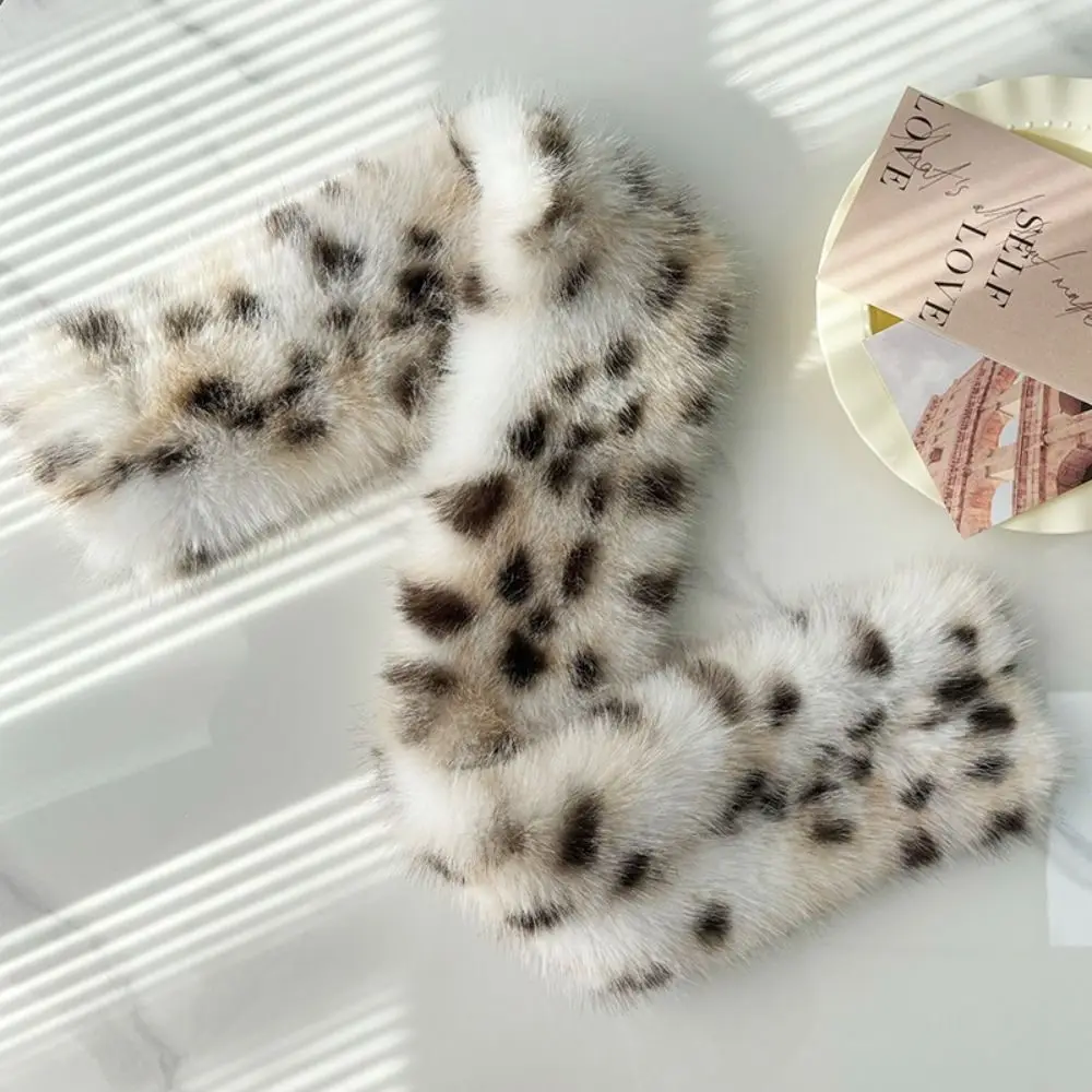 chapeu-de-inverno-de-pelo-sintetico-quente-e-macio-com-estampa-de-leopardo-gorro-com-protecao-para-as-orelhas-cachecol-versatil-chapeu-de-pelo-imitado