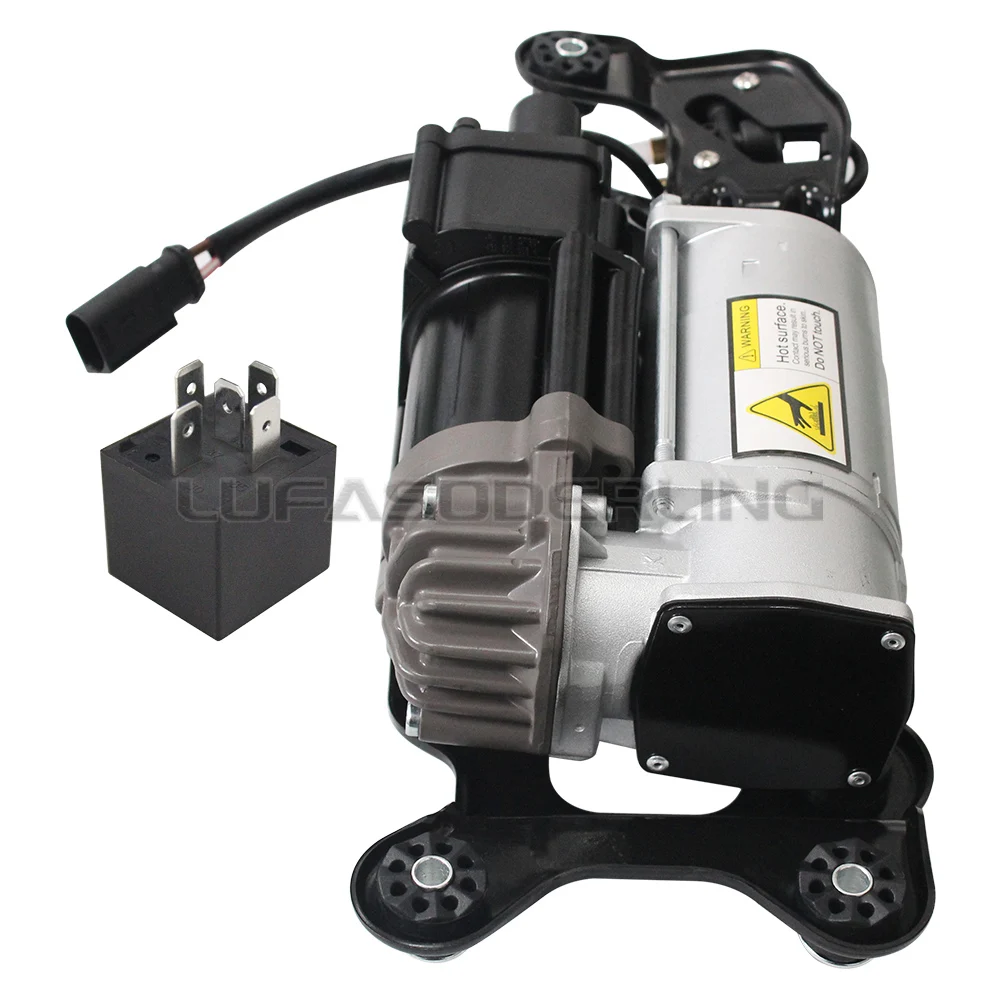 FOR BMW X5 F15 F85 X6 F16 F86 13-19 AIR SUSPENSION COMPRESSOR W/ BRACKET&VALVE BLOCK + RELAY 37206875177 37206850555 37206868998
