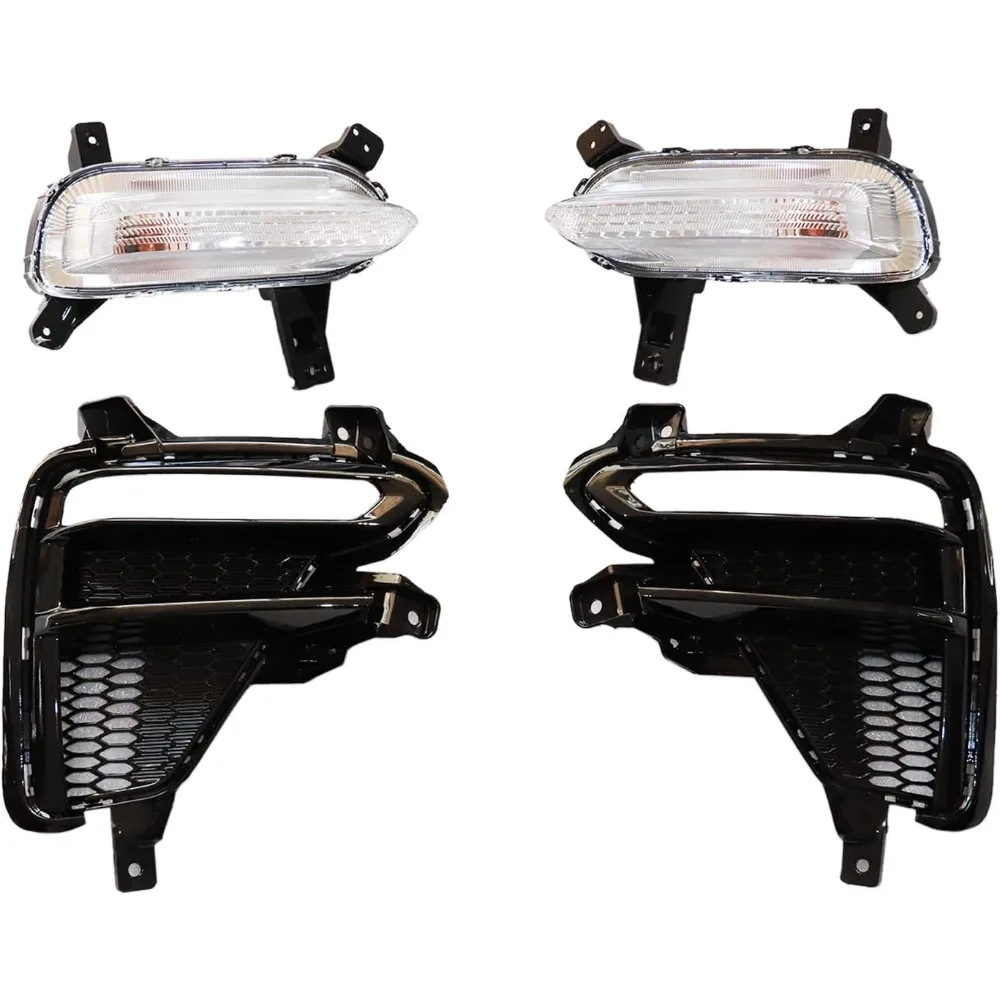 

1Pair Front Bumper Fog Light Kit for 2019-2020 Kia Forte - 12V 6000K Halogen White Light, ABS Injection Molding IP65 Waterproof