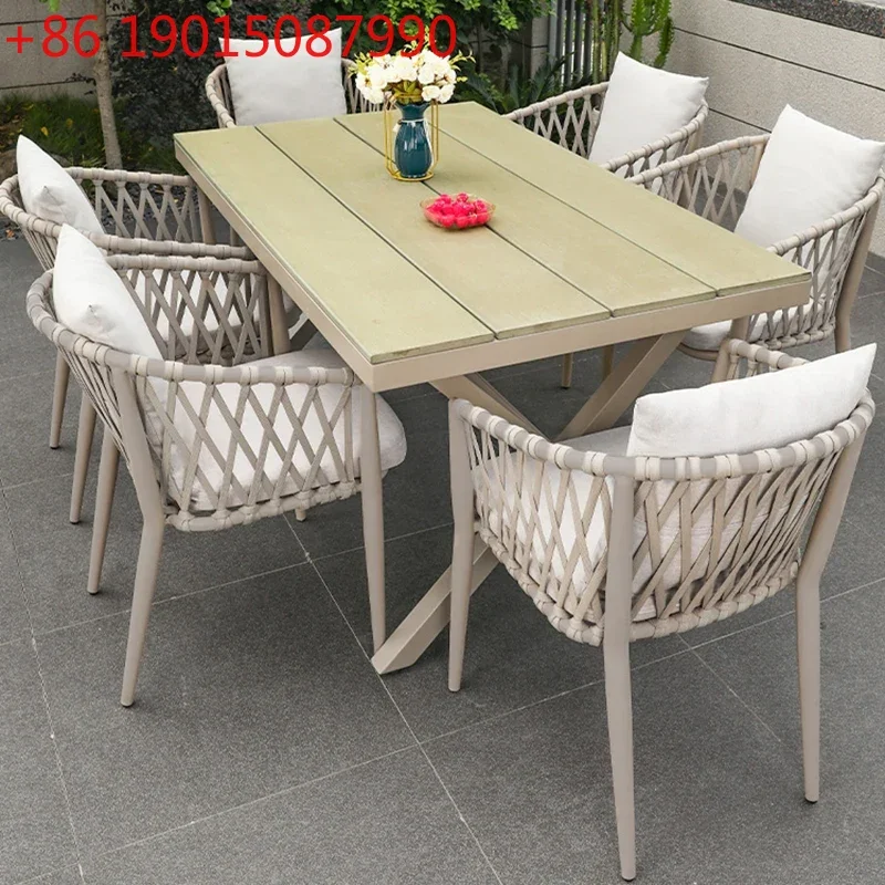 

Nordic Garden Outdoor Tables Luxury Lounge Minimalist Modern Outdoor Tables Balcony Flat Roof Jardin Mobiliario Home Furniture