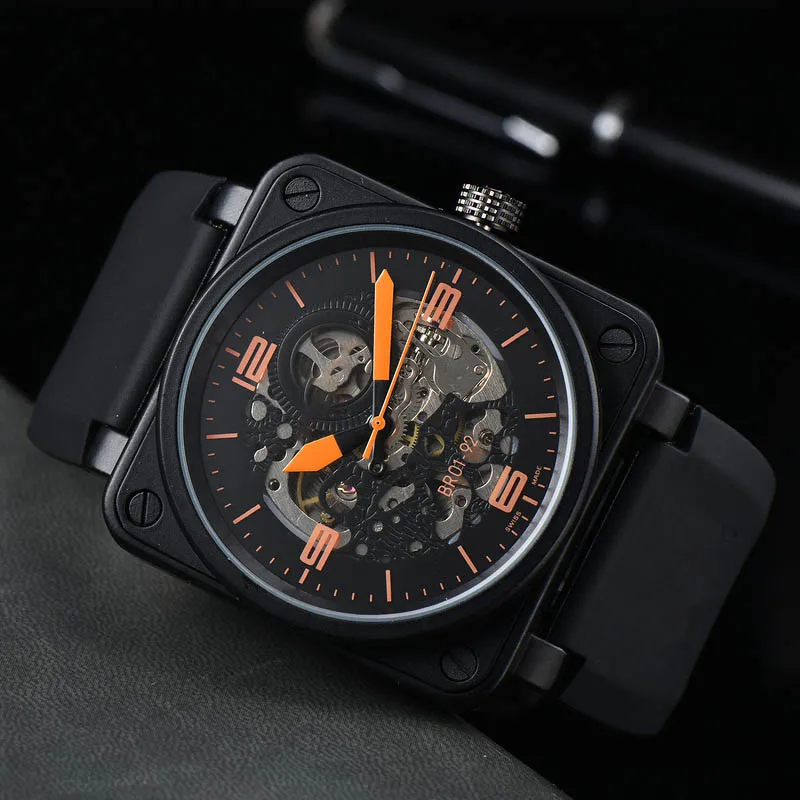 Factory Wholesale AliExpress Good Sale Men's High Quality Fashion Trend Mechanical Hollowing Watch Men's Watch