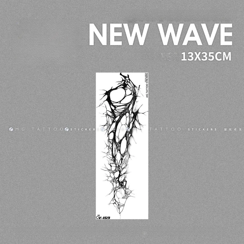 Black Veins Temporary Tattoos Art Fake Tattoo for Woman Man Arm Punk Line Tattoo Sticker Waterproof Tatto Tatuajes Temporales 2