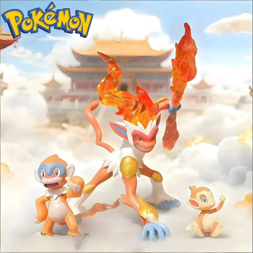 Anime-Figur Kaiser Infernape Evolutionary Group Actionfiguren PVC-Sammlungsmodell Spielzeug für Kinder Geschenke 10cm