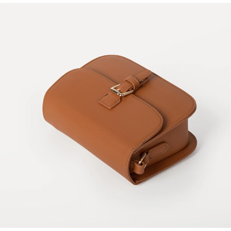 Shoulder Bag 2023 Bags for Women Classic Trend Design PU Leather Fabric Texture Solid Color All-match Retro Square Messenger Bag