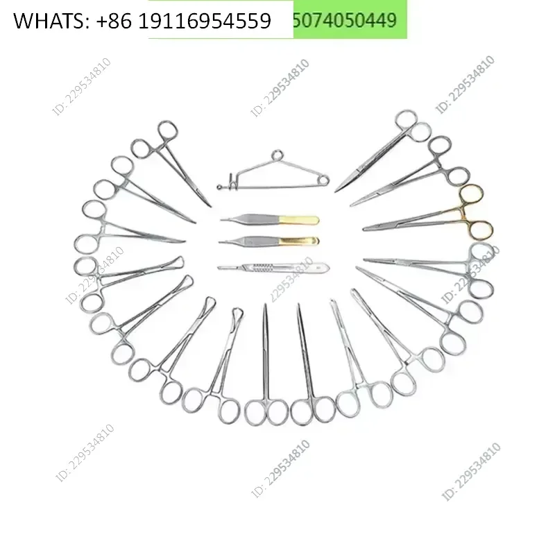Soft Tissue Surgery Scissors Scalpel Hemostatic Forceps Edison Tweezers for Small Animals