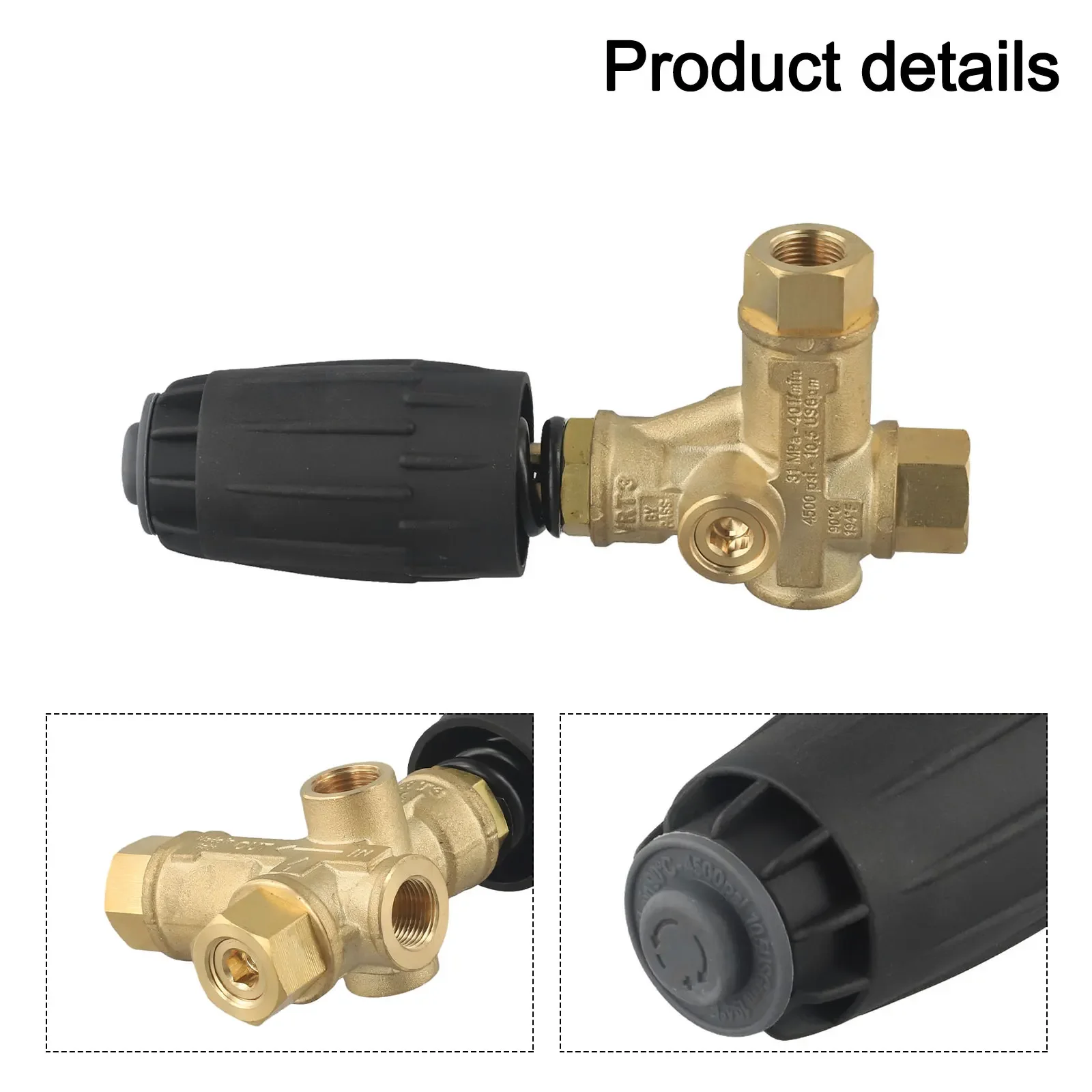 

High-Performance Valve VRT3 Pressure Jet Wash 40 Litres Per Minute Brass & Steel Construction For Efficient Cleaning