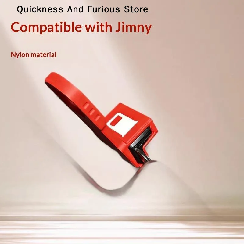 【MO】1Pcs Red Nylon Fuel Cap Release Strap For Jimny Durable Easy Operation For Off Road Car Modification Use