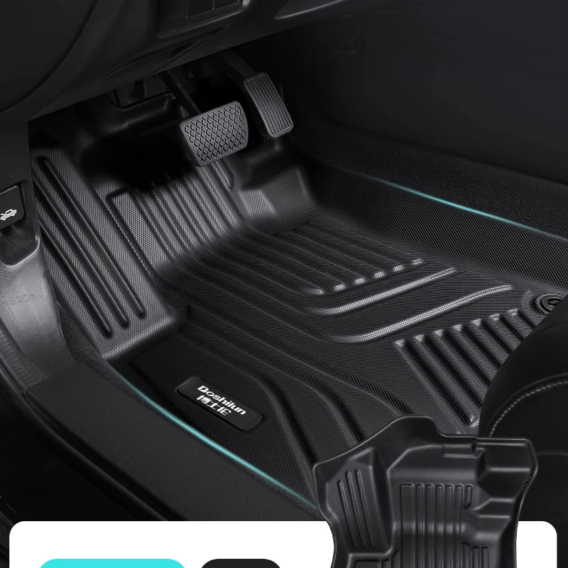 

11-17 Sportage R 17-19 Cadenza Car Floor Mats All Weather Waterproof Non Slip Rubber Custom Fit Front Rear Full Set Easy Clean