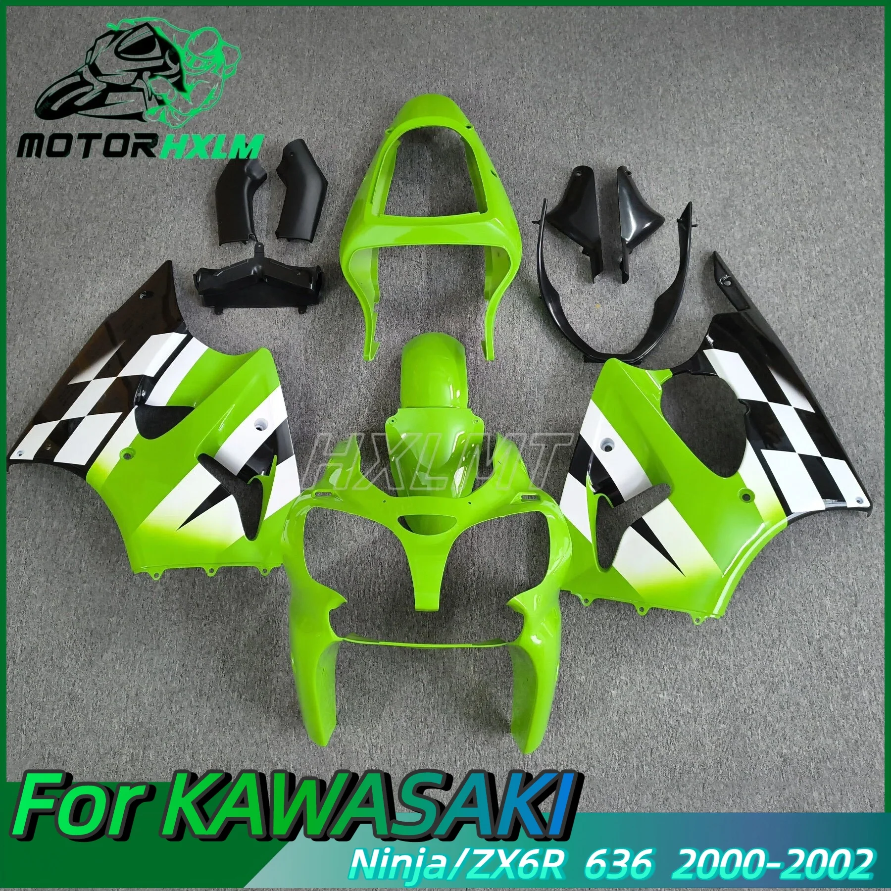 Multiple Choice Motorcycle Fairing Kits For Kawasaki Ninja ZX-6R ZX 6R ZX6R 636 2000 2001 2002 White Black Bodywork Set