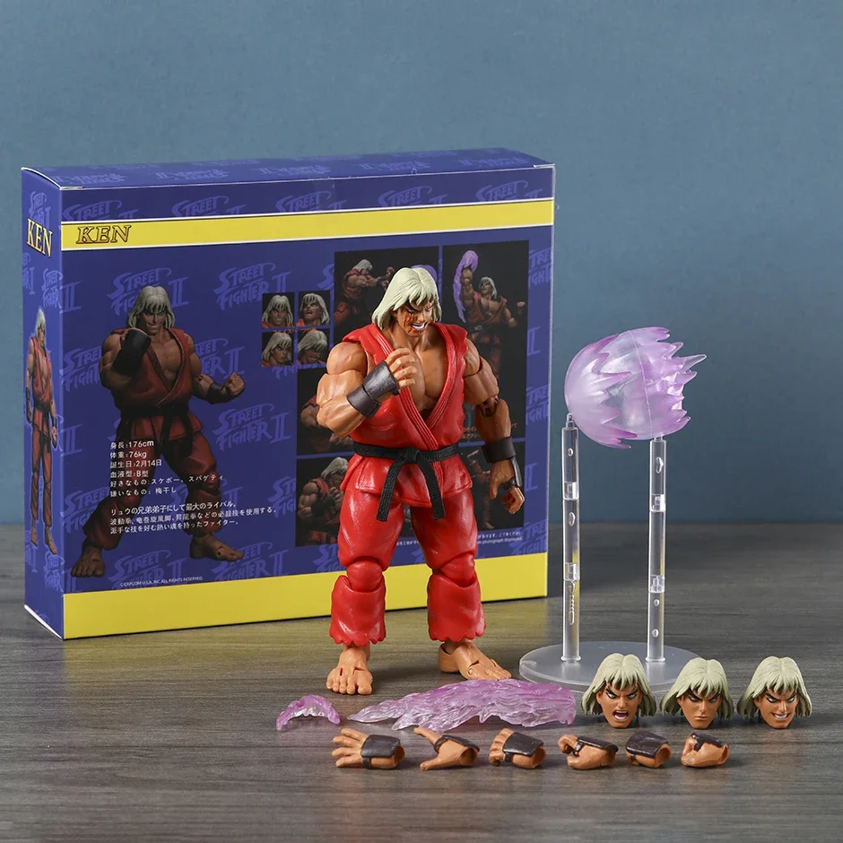 مقتنيات العاصفة The Final Challengers Violent Ken Evil Ryu PVC مجموعة شخصيات الحركة لعبة مجسمة هدية دمية