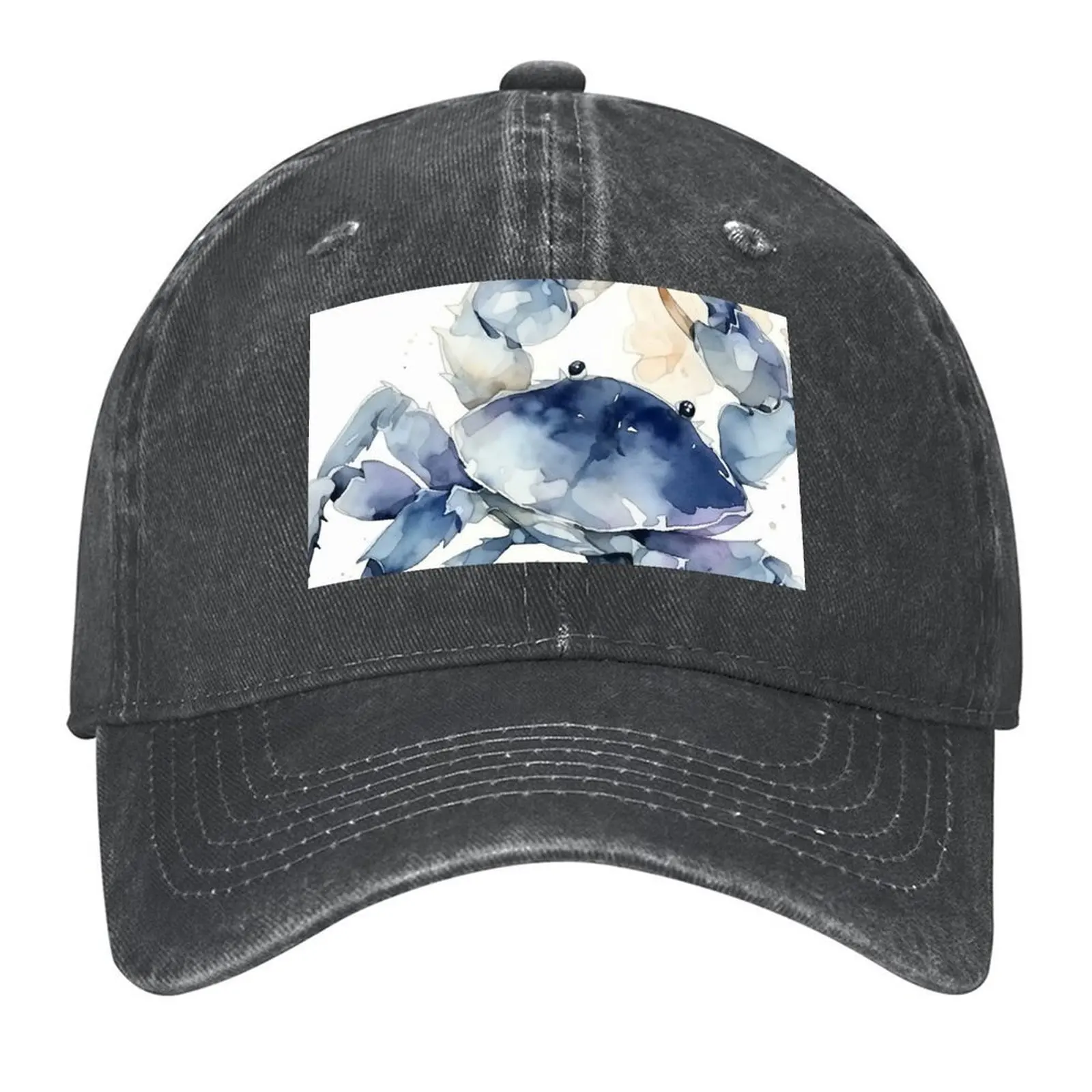 

Blue Crab Beach House: Coastal Nautical Delight Baseball Cap Golf Wear Rugby winter hats for men For Man Women's