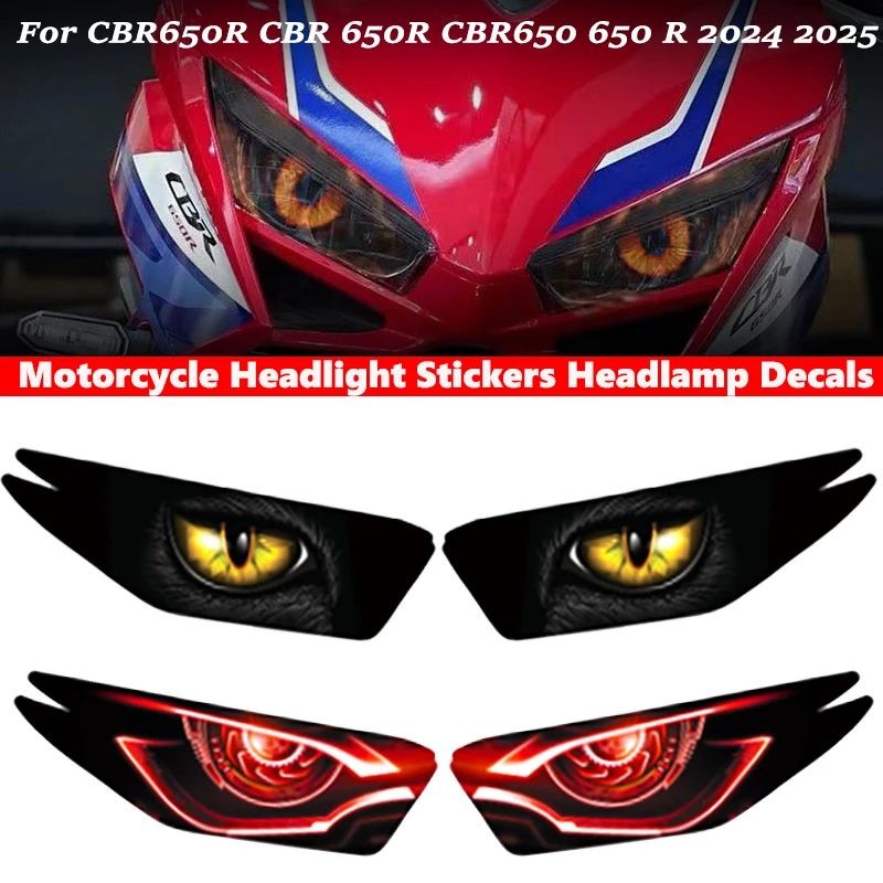 

Waterproof Motorcycle Headlight Guard Stickers For Honda CBR650R CBR 650R CBR650 650 R 2024 2025 Head Light Decals Accessories