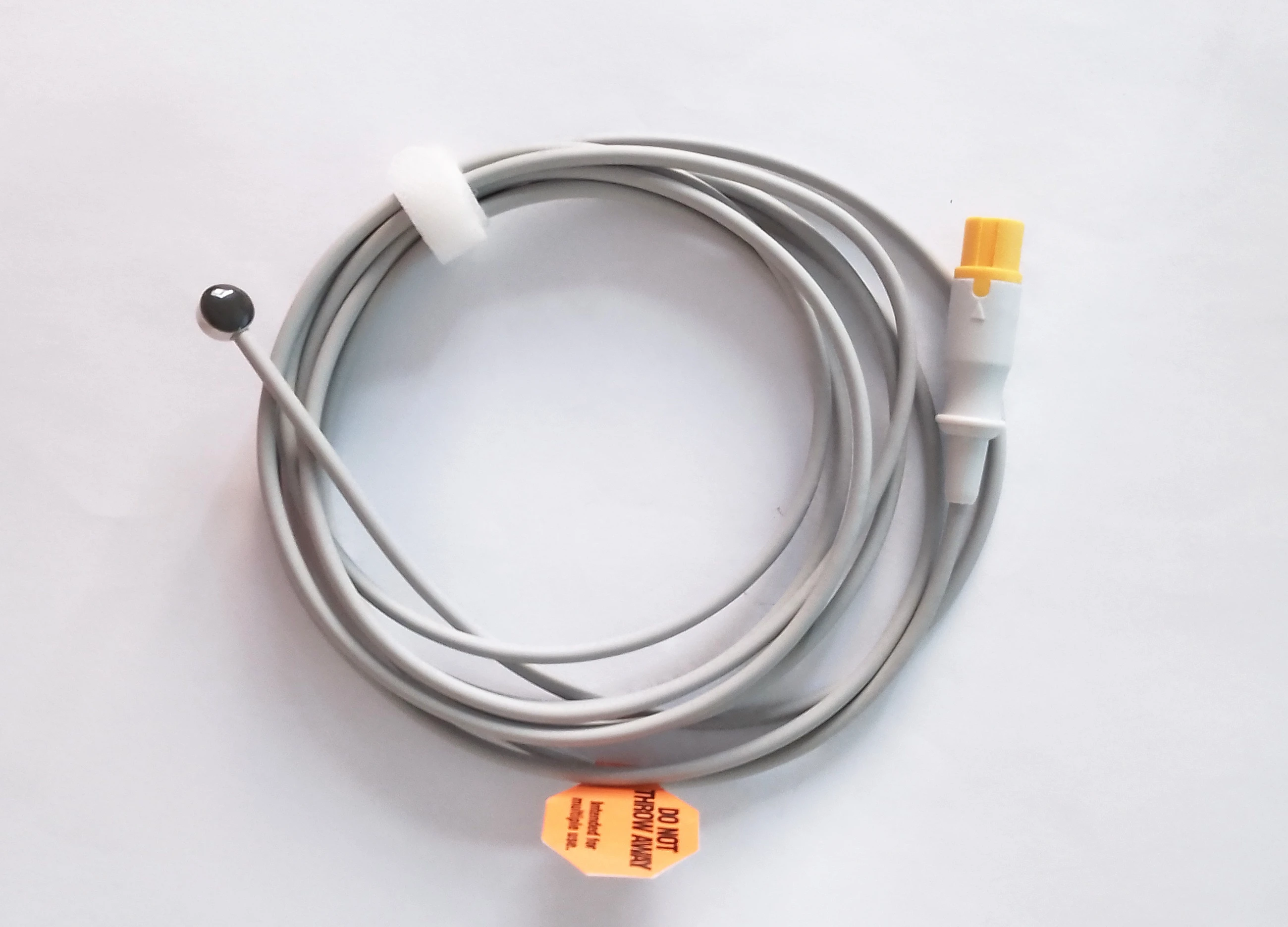 

Compatible for 2pcsReusable temperature probe for comen,adult/pediatric skin surface/esophageal/rectal TEMP sensor and