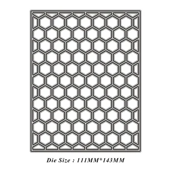 벌집 금속 절단 다이, DIY 스크랩북 앨범 종이 카드 장식 공예, 엠보싱 다이 