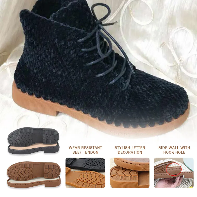 New Anti-slip Rubber Soles Wearproof Shoe Patch Repair Boot Replacement Diy Hand Knitting Soft Rubber Soles Hand-woven
