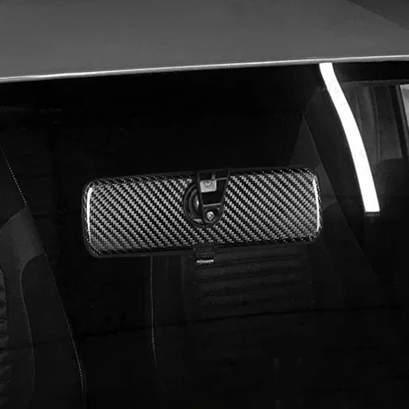 

Real Carbon Fiber Inner Mirror Decorative Cover Interior Trim For Fiat 500 Abarth 595 695 2017 2018 2019 2020 2021 2022 2023