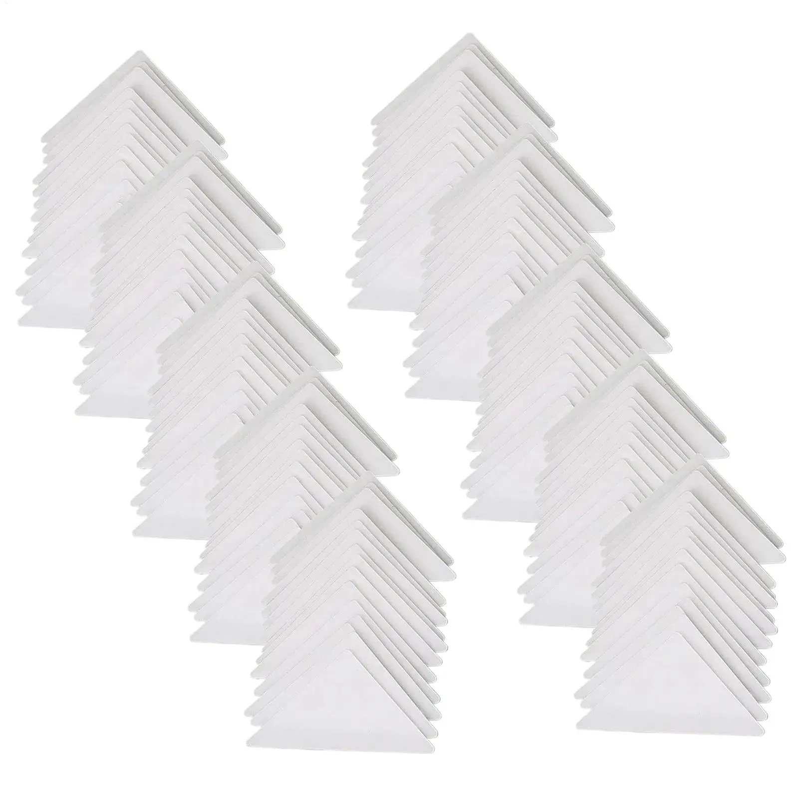 Mens Collar Stays 100 Pieces Adhesive Shirt Triangular Fixing Sticker Collar Protective Tapes for Outdoor Travel Casual Formal