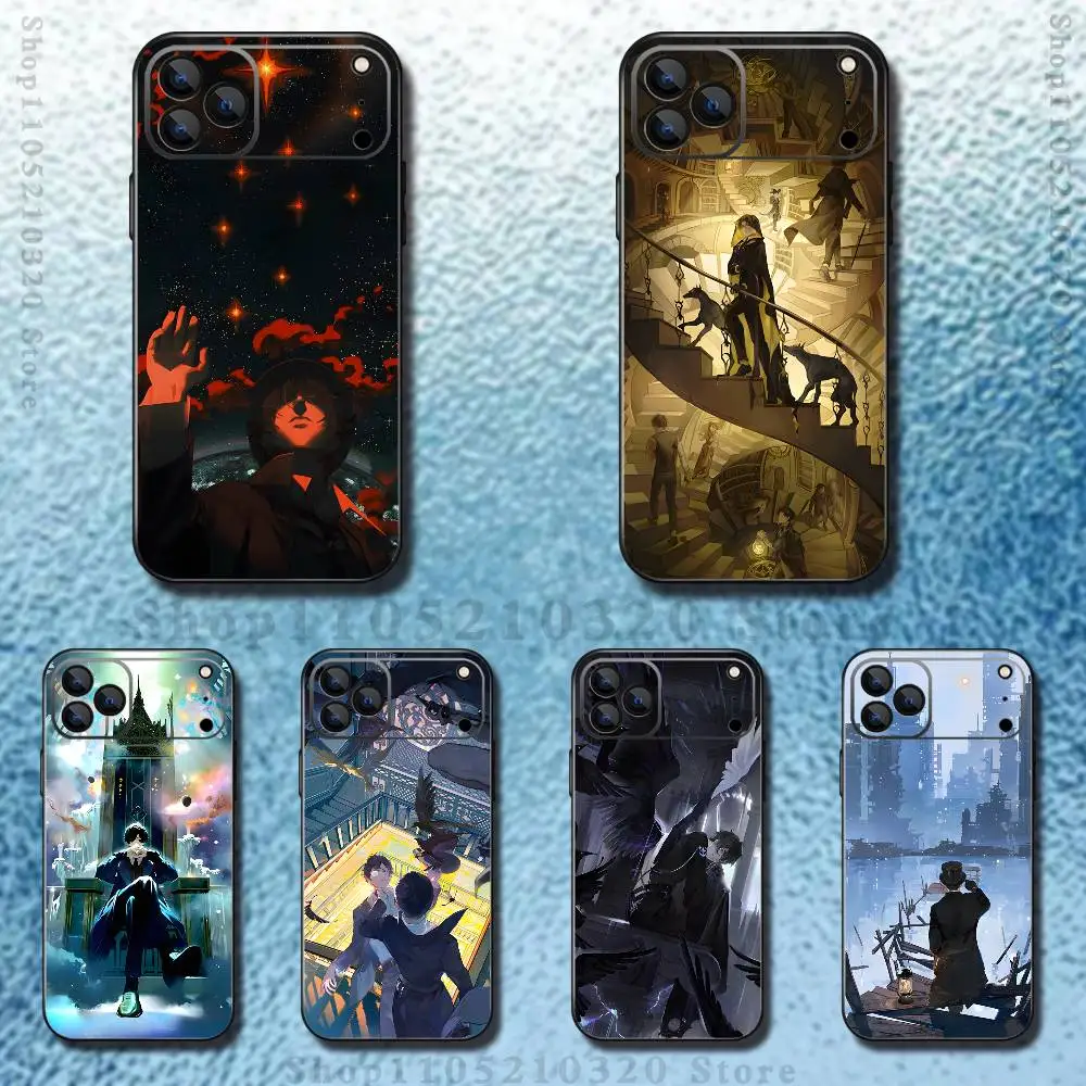 

L-Lord Of Mysteries Phone Case For iPhone 17,16,15,14,13,12,Pro,Max,Plus,E,SE4,Air,Mini Black Soft Box