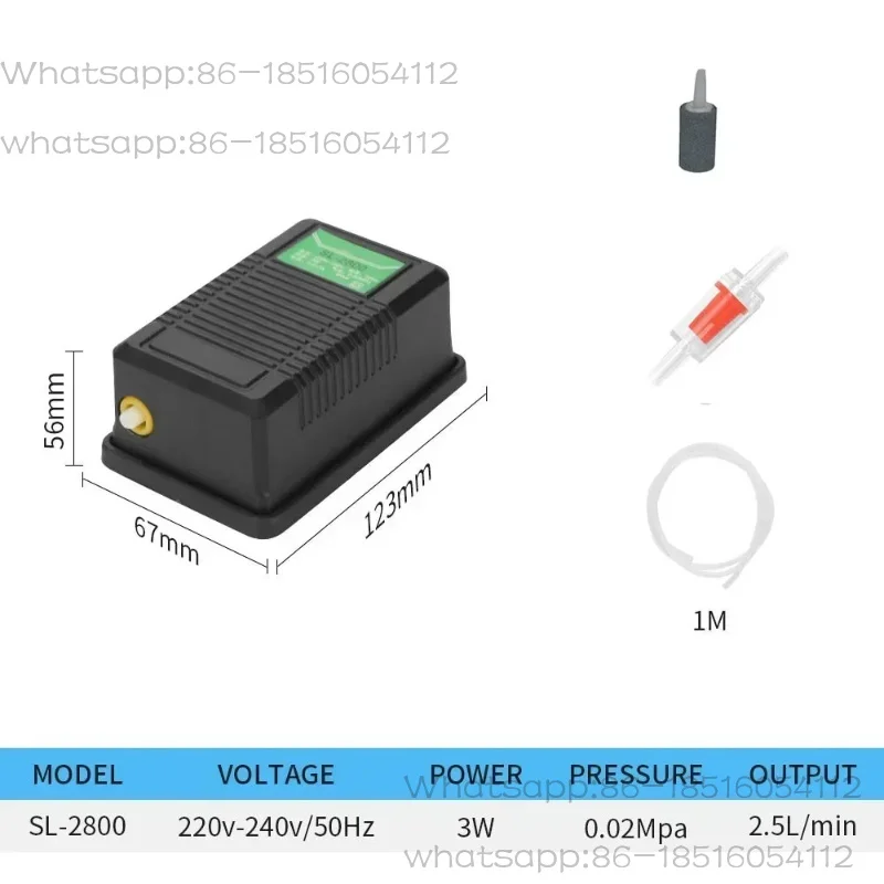 High Power Fish Tank Oxygen Air Pump Double Hole Aeration Pump Fish Tank Oxygen Pump Aquarium Accessories
