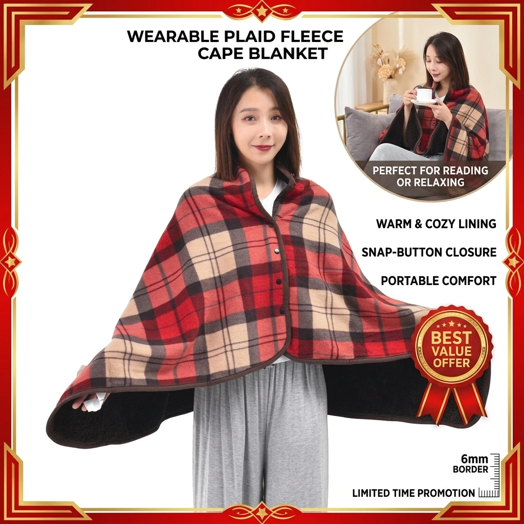 Multifunctional Warm Shoulder Shawl Office Air Conditioner Cover Blanket Lazy Person's Blanket Children's Blanket Long Rectangle