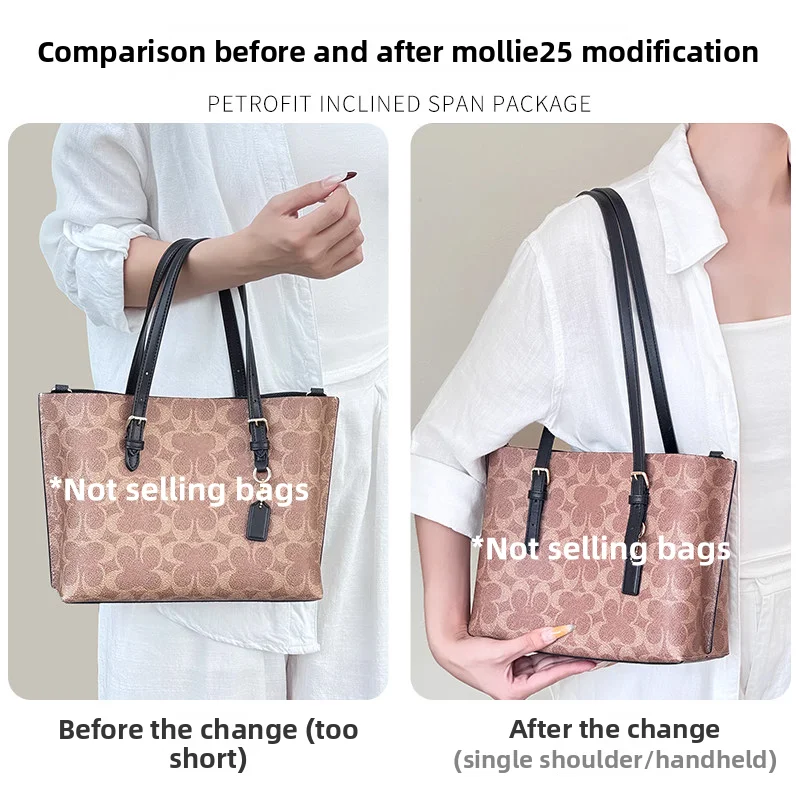 Replacement Shoulder Strap Fit For Coach Mollie 25 Tote Bag Replacement Long Handbag Strap Accessories