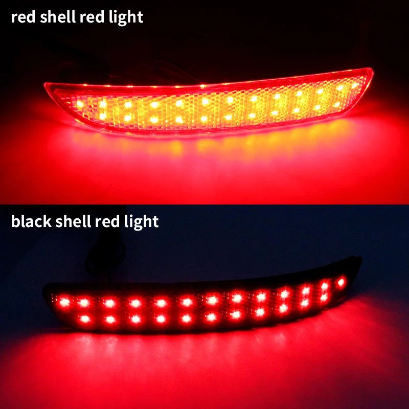2 stücke Auto Rote LED Hinten Stoßstange Reflektor Schwanz Bremse Stop Licht Zubehör 63147158950/7625714988463 Für BMW X5 E70 M 2006-2013 – Detail 6