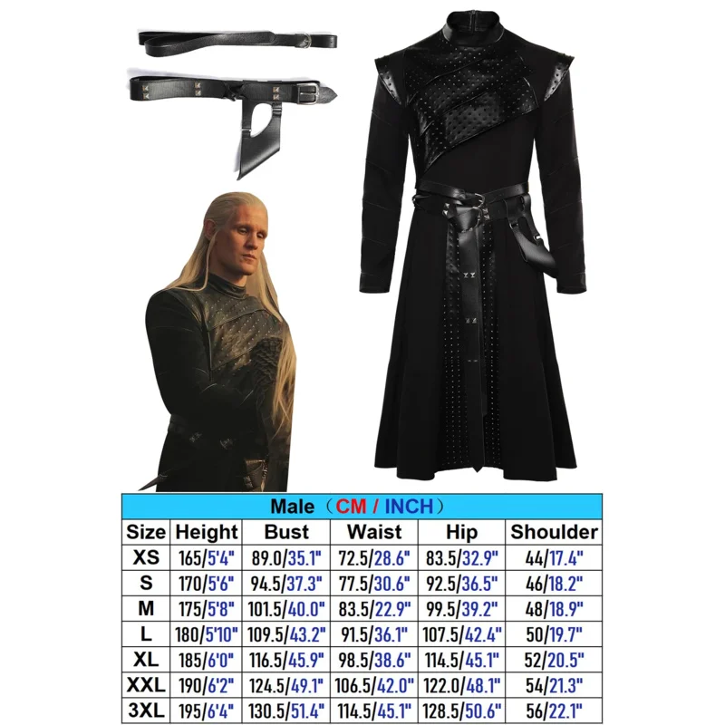 

Daemon Fantasia TV House Cosplay Dragon Costume Men Halloween Carnival Party Clothes For Disguise Male Role Play 6;d'3,h'7.b;