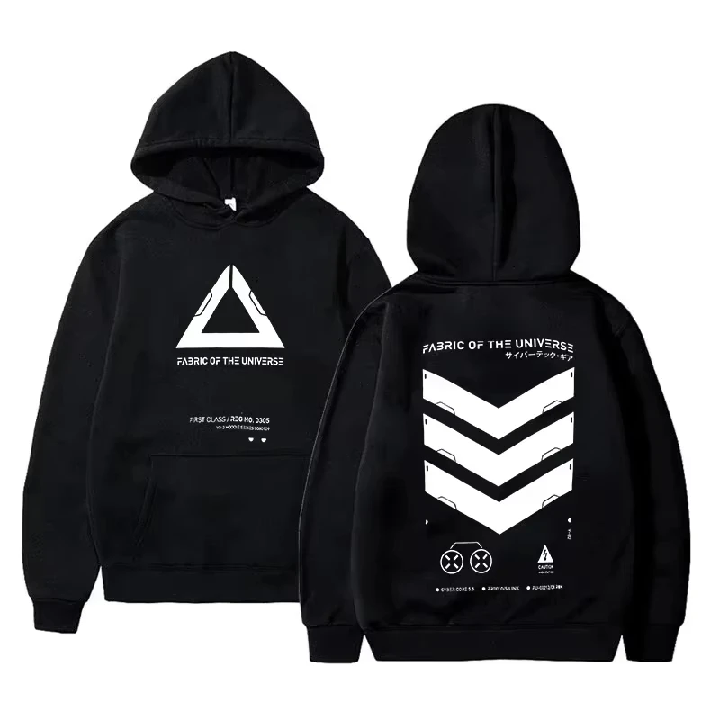 2026 New Cosmic Fabric Techwear Network Punk Street Fashion Hoodie Casual Street Roller Skating Running Sw