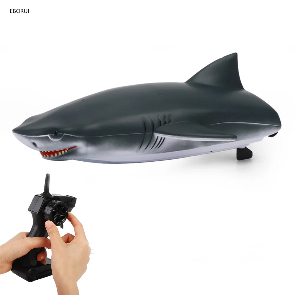 JJRC 705 RC Boat 2 in 1 Remote Control Boat 2.4GHz Simulation RC Shark Boat for Pools and Lakes Racing Boat for Kids Gift Toy