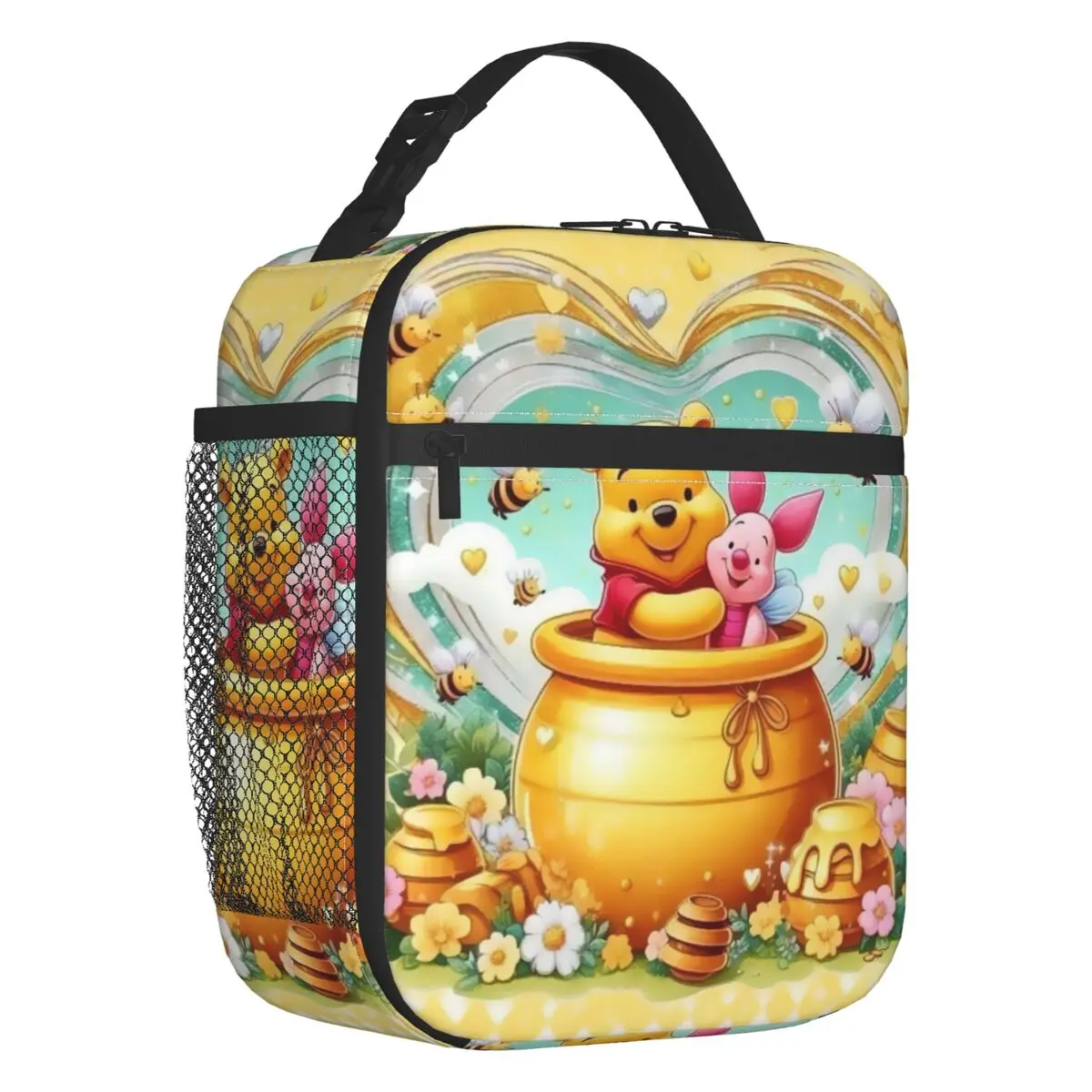 

Портативные ланч-боксы с Винни-Пухом на заказ, герметичный очаровательный холодильник с медведем, термоизолированная сумка для обеда с пищевой изоляцией, школьная детская студентка