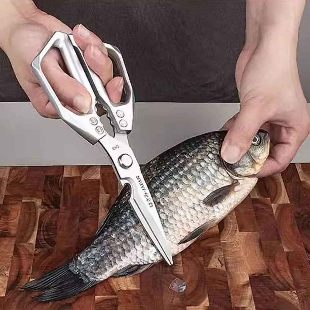 

Stainless Steel Kitchen Scissor Thickened Heavy Duty Poultry Scissor Rust-proof Japanese Style Chicken Bone Shear Chicken