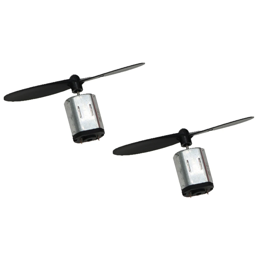 2 Pack N20 3-3.7V DC Motor Micro 22000RPM High Speed Motor with Black Red Propeller CW CCW Model Airplane Helicopter Fan DIY Kit