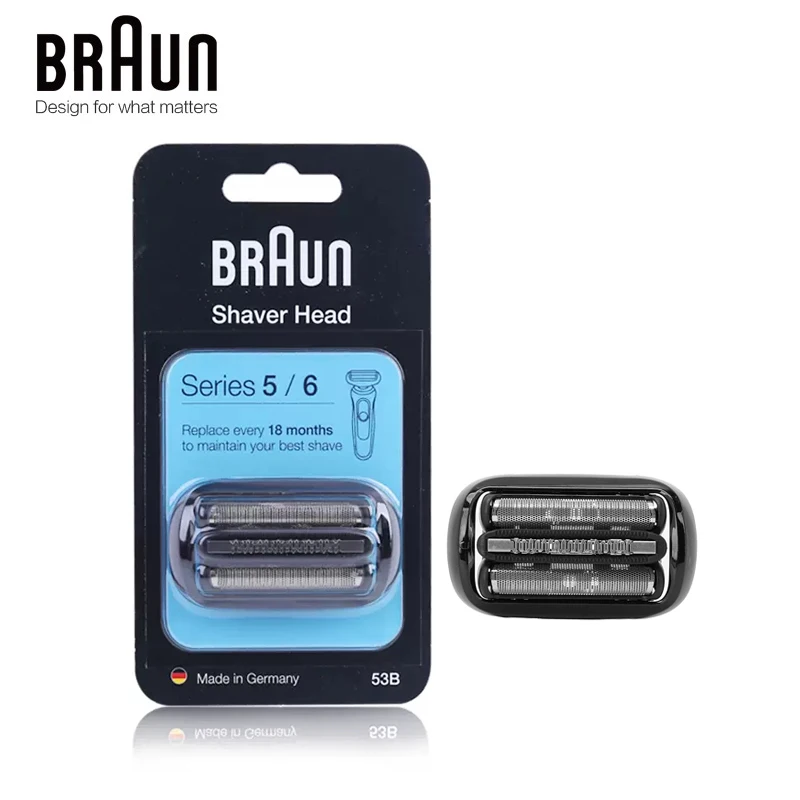 Braun 53B Electric Razor Blade Replacement Shaver Head for Series 5/6 Braun Razors 5018s 5020s 5049cs 5050cs 6020s 6072cc 6090cc