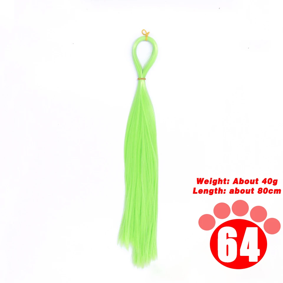 80CM 1/3 1/4 1/6 SD Doll Hair Accessories Salon Ob Heat Resistant Doll Wig Hair Hand Woven Modified DIY Hair Grafting Hair